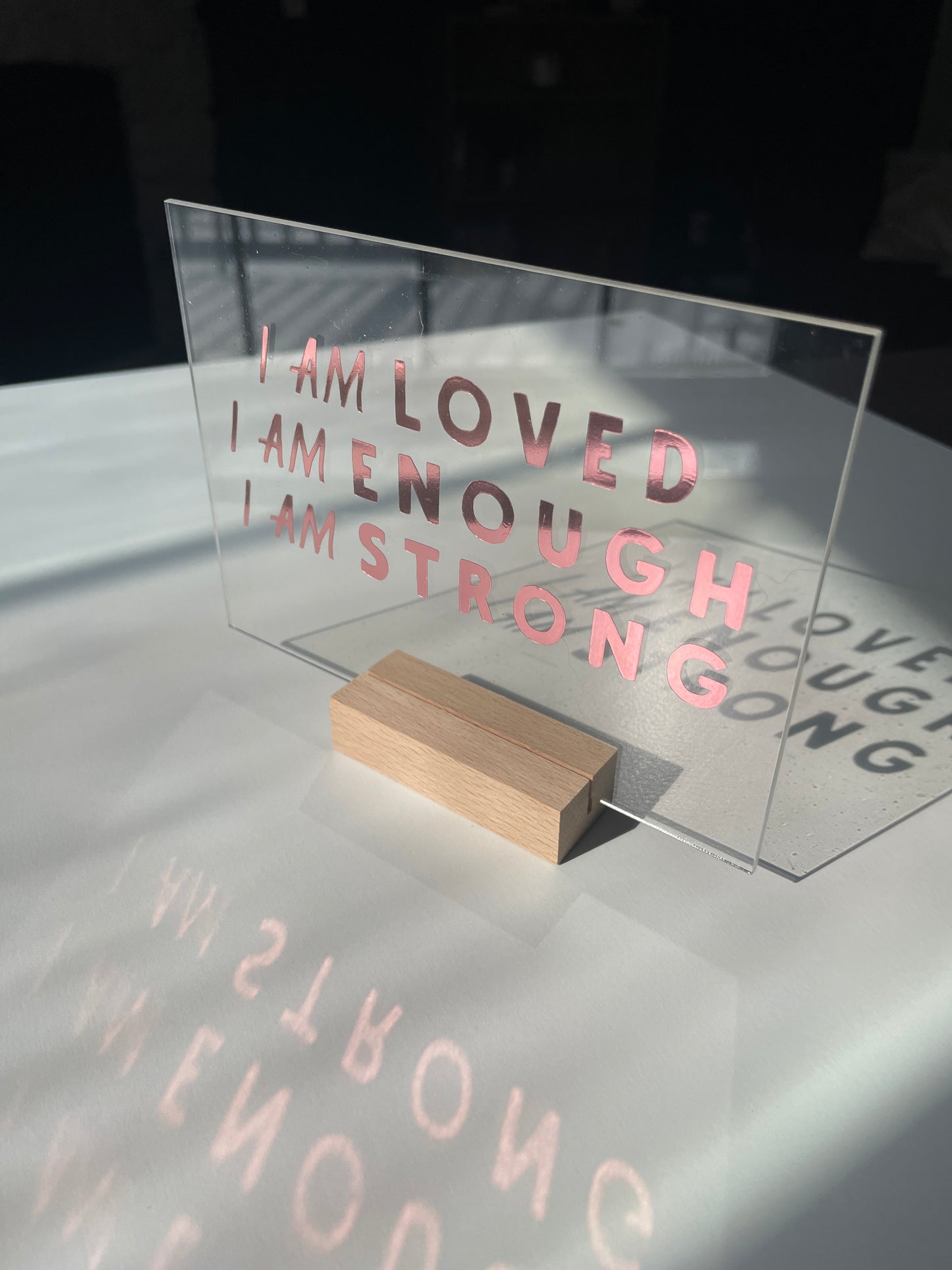 I am Loved Nightstand Note
