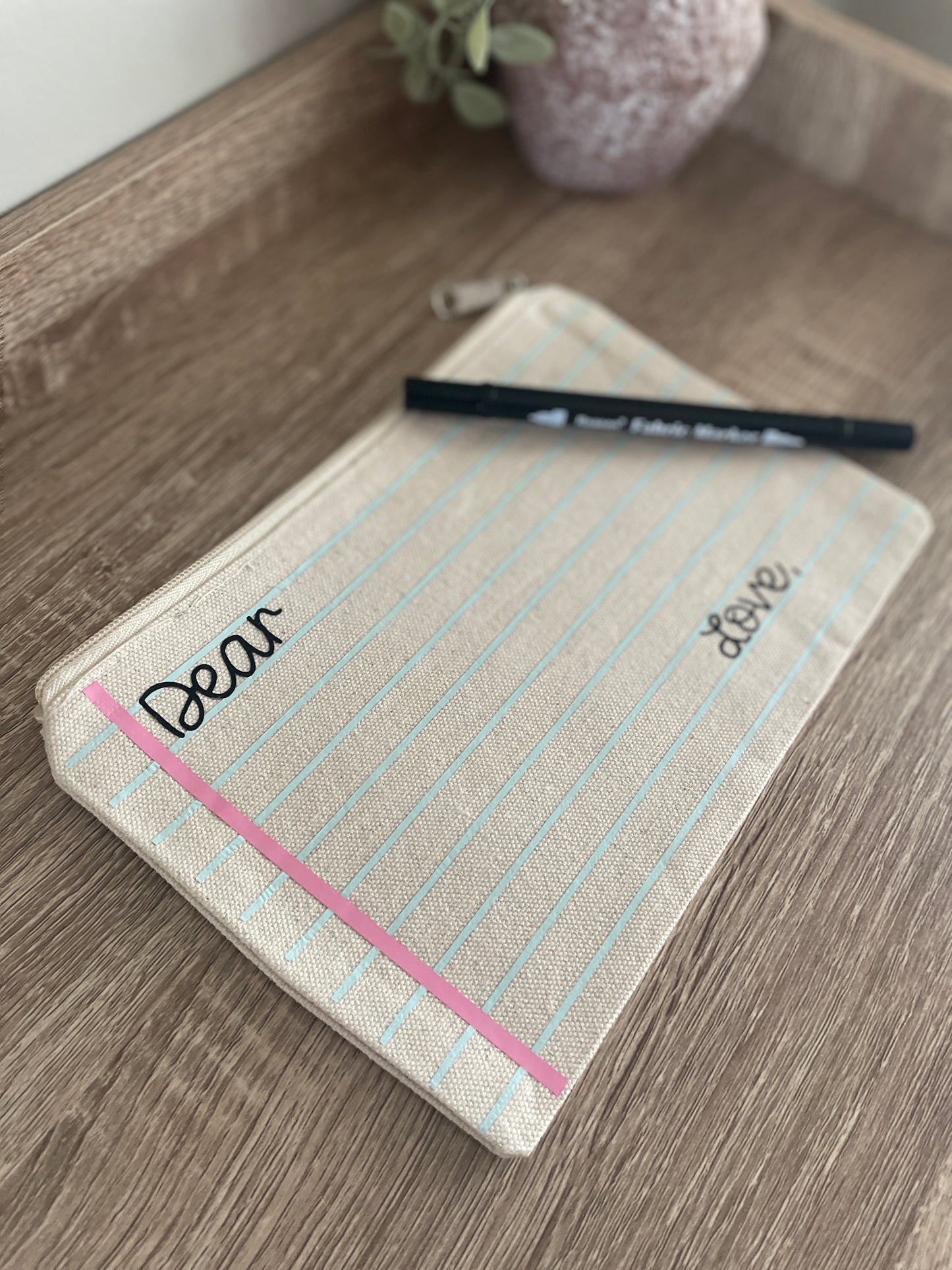 Teacher Appreciation Canvas Pouch