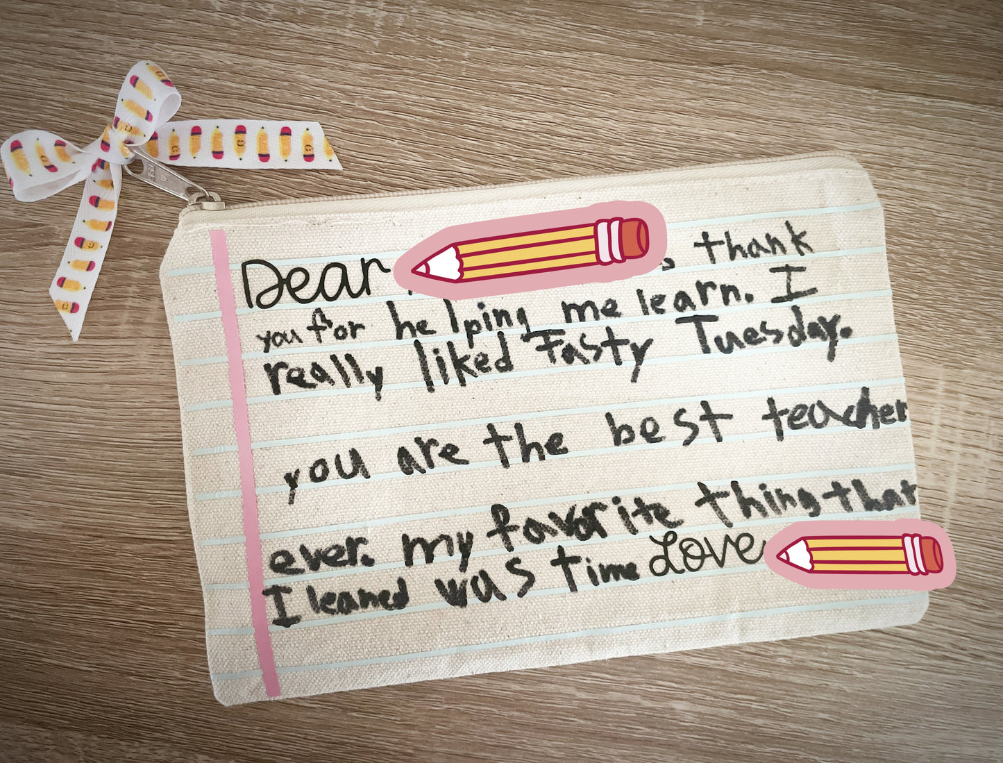 Teacher Appreciation Canvas Pouch