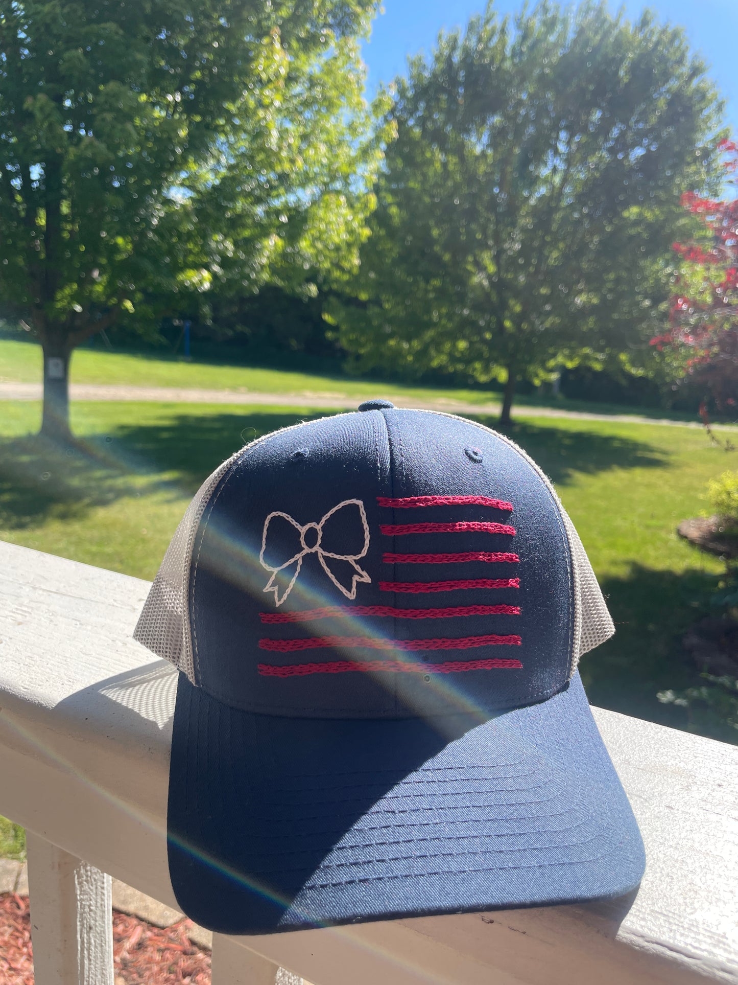 Embroidered Flag Baseball Hat