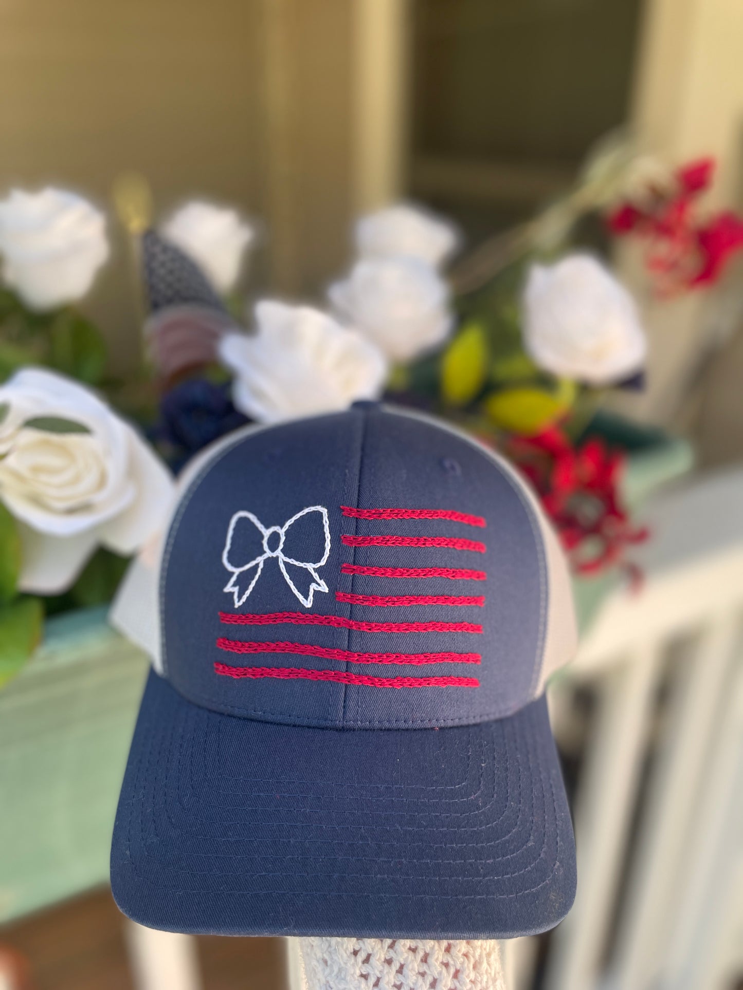Embroidered Flag Baseball Hat