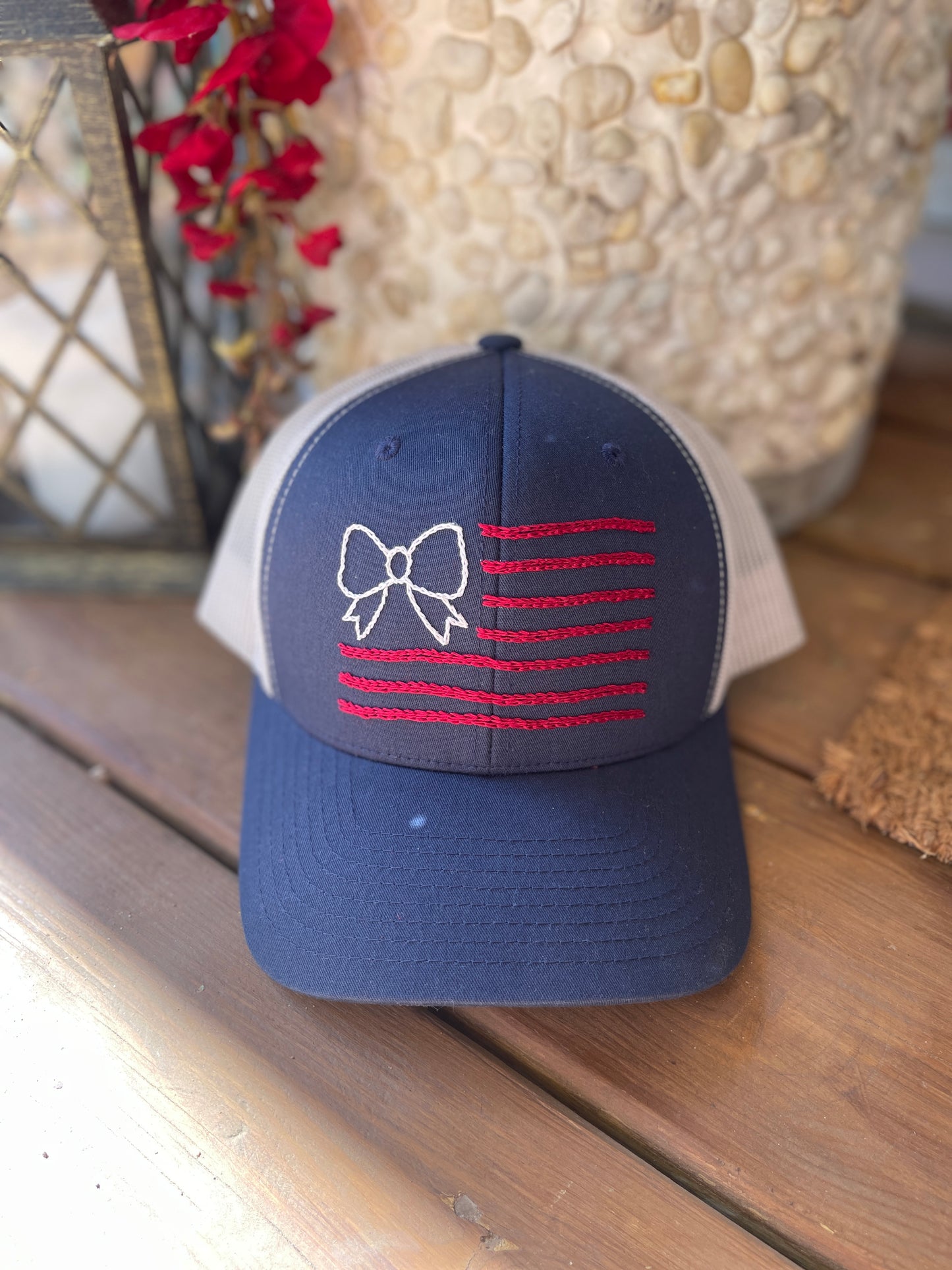 Embroidered Flag Baseball Hat