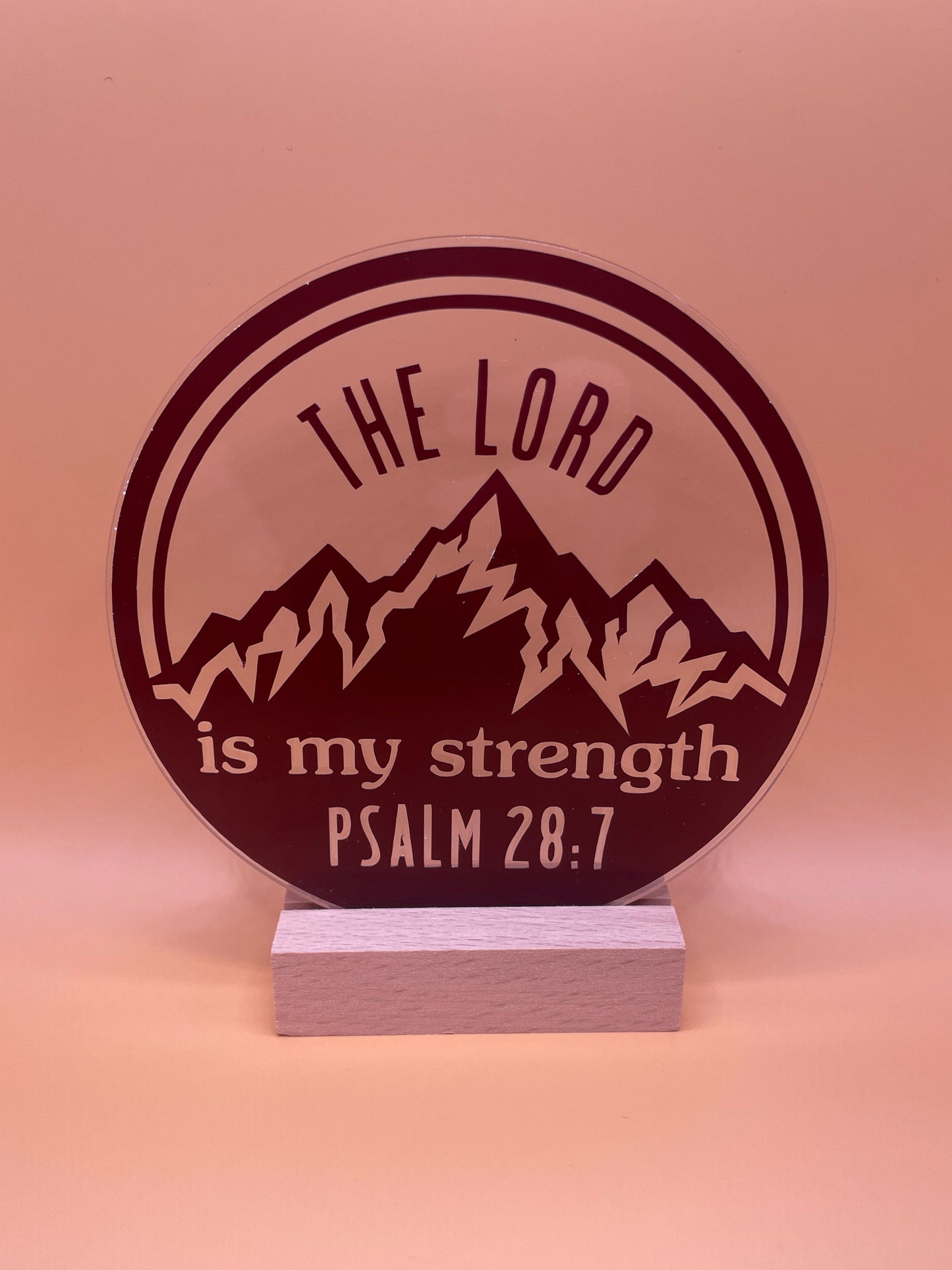 Psalm 28:7 Nightstand Note