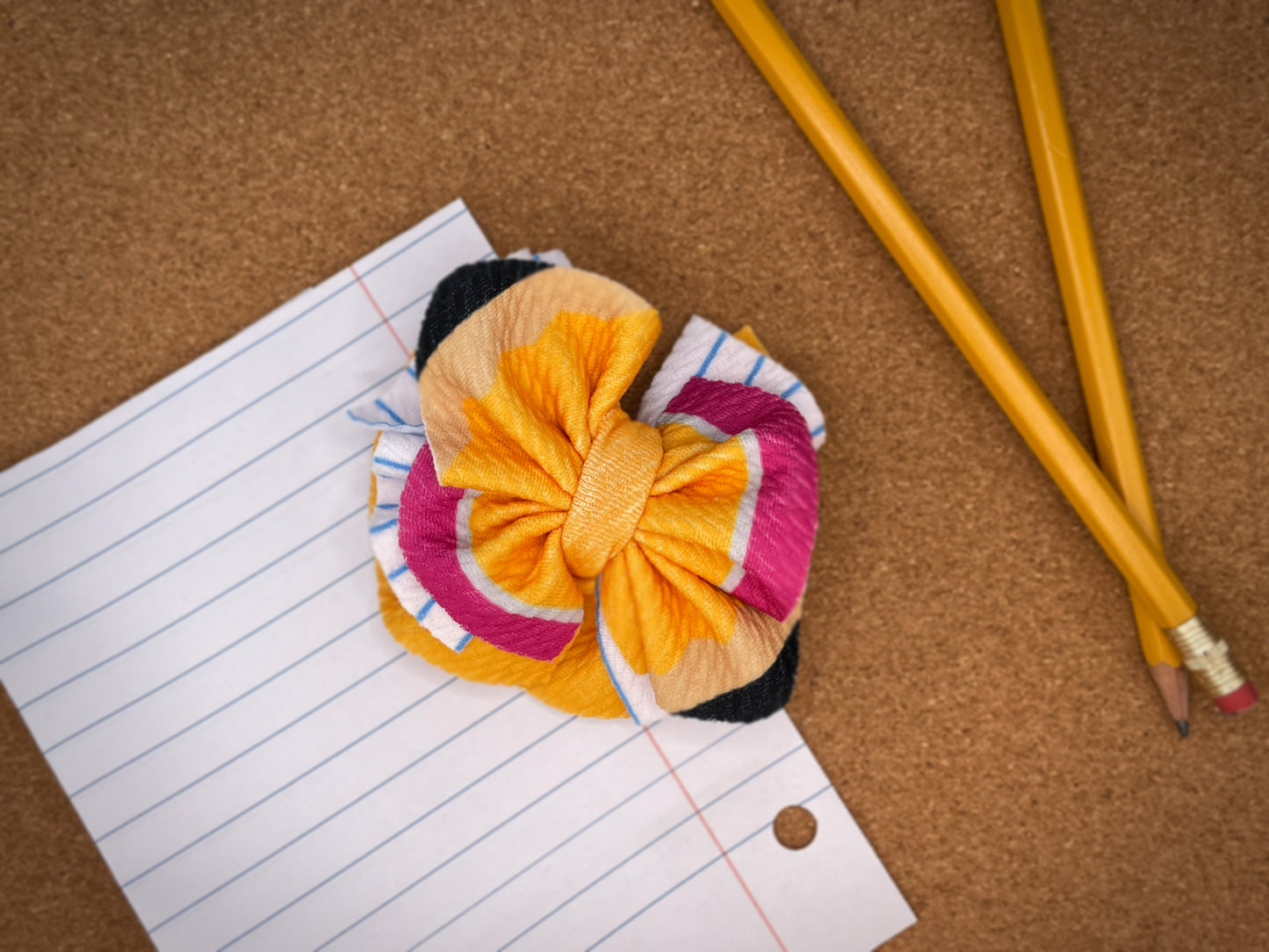 Pencil and Paper Hair Bow